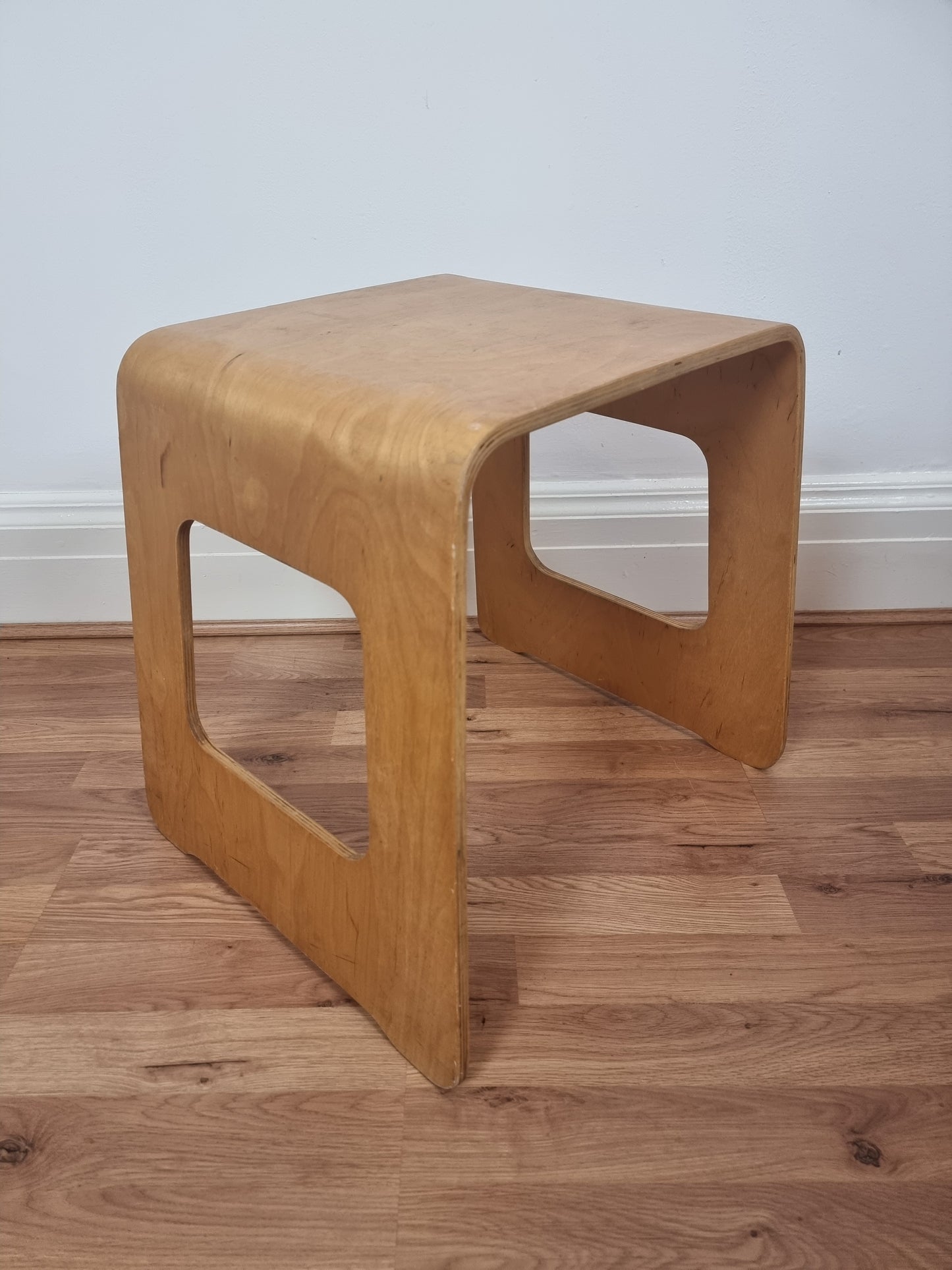 Design Classic Vintage IKEA Plywood 'Benjamin' Stool by Lisa Norinder