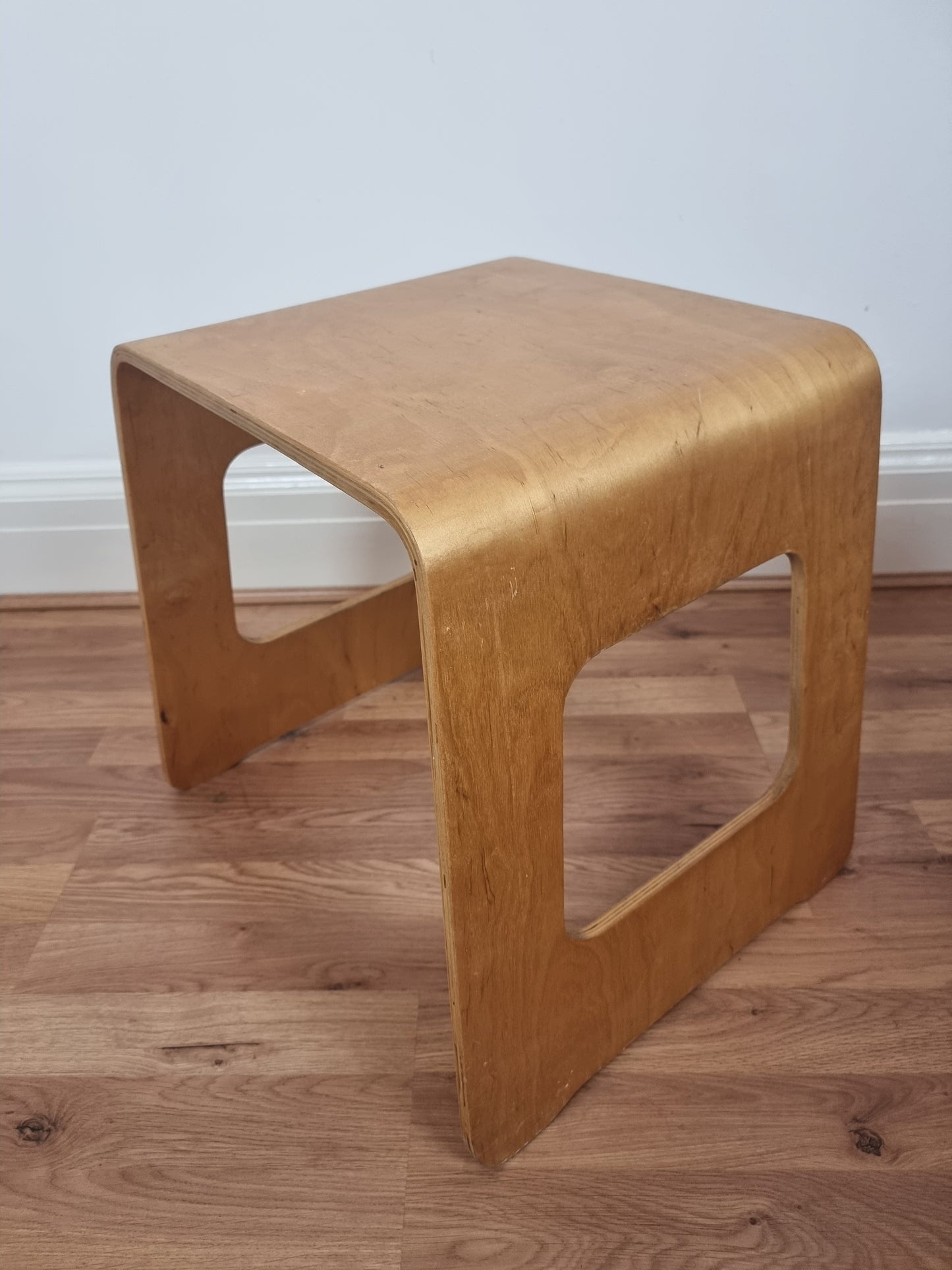 Design Classic Vintage IKEA Plywood 'Benjamin' Stool by Lisa Norinder