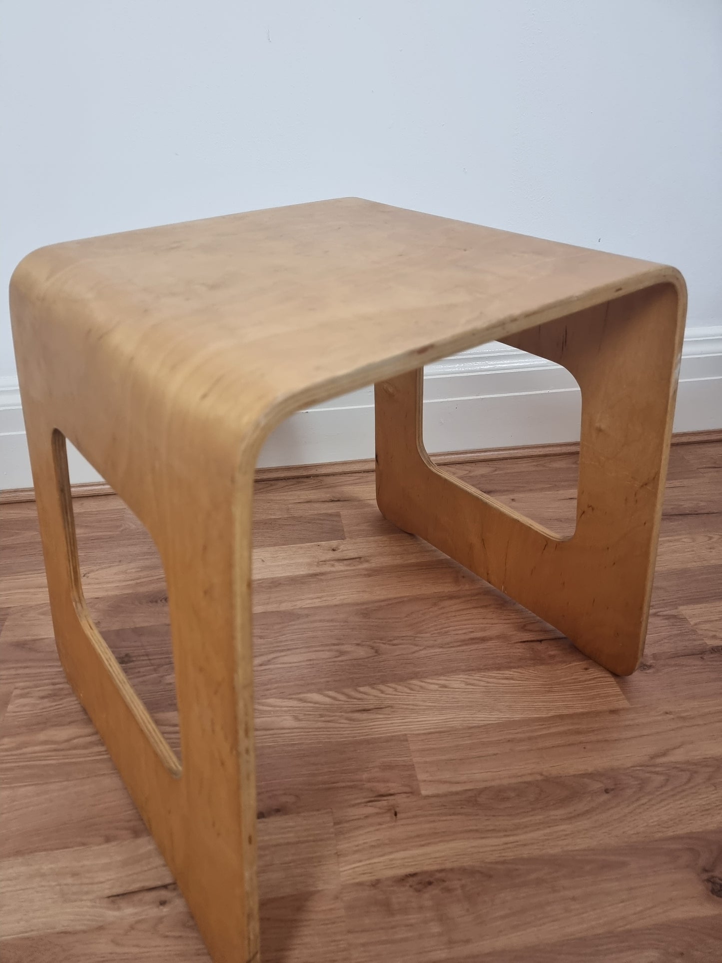 Design Classic Vintage IKEA Plywood 'Benjamin' Stool by Lisa Norinder