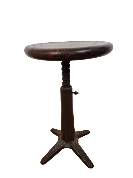 Original Singer Factory Industrial Stool Early 1900’s Cast Iron