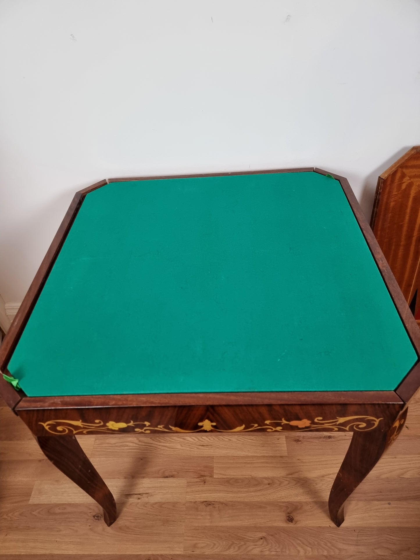 Italian Metamorphic Casino Game Table Roulette Chess & Cards Polished Wood Top