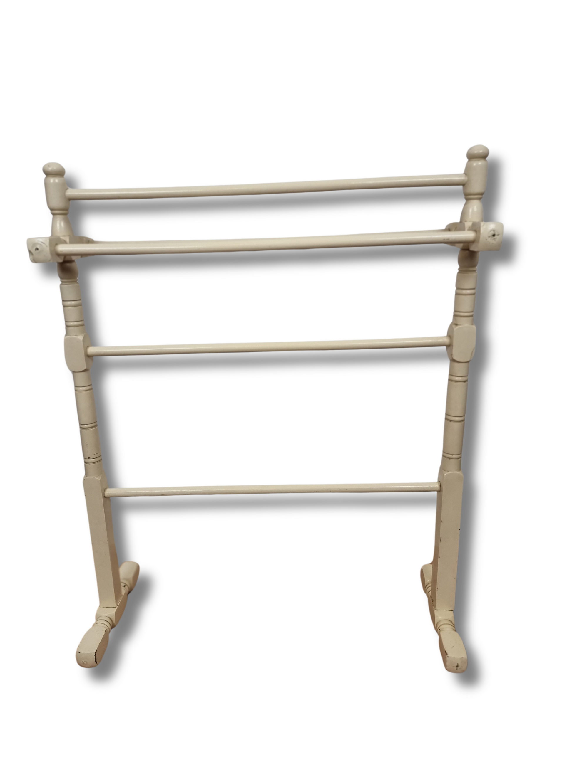 White wooden towel rail hotsell